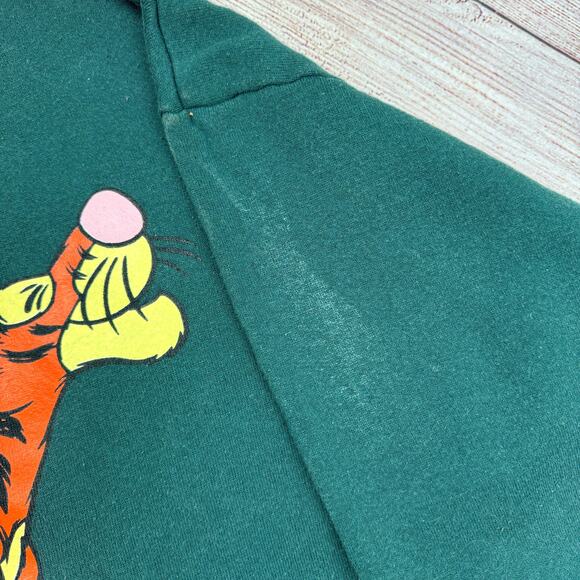 Vintage Pooh Tigger Green Sweatshirt - Picture 2 of 4
